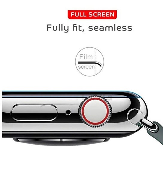 Newface Apple Watch 8 45MM Uyumlu 3 Adet Şeffaf Ultra Koruyucu Nano Jelatin