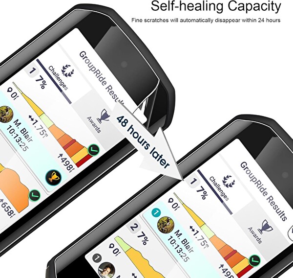 Newface Garmin Edge 1050 GPS Uyumlu 2 Adet Ön Body Şeffaf Ultra Ekran Koruyucu Nano Jelatin