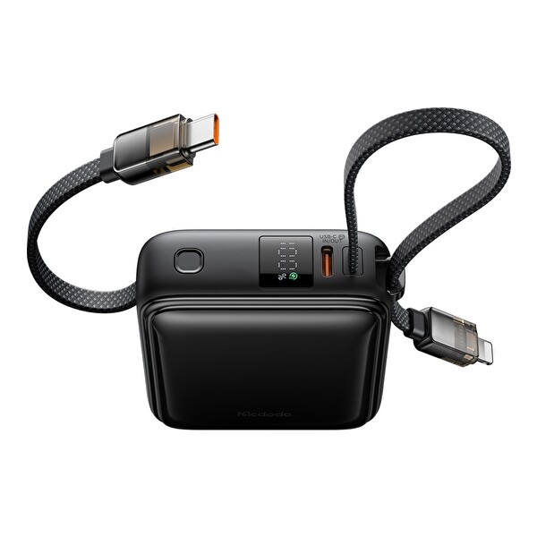 Mcdodo MC-2550 10000 mAh 22.5W Dahili Kablolu Mini Powerbank