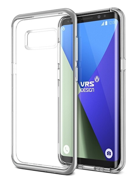 Samsung Galaxy S8 Plus Verus Crystal Bumper Series Açık Gümüş Telefon Kılıfı