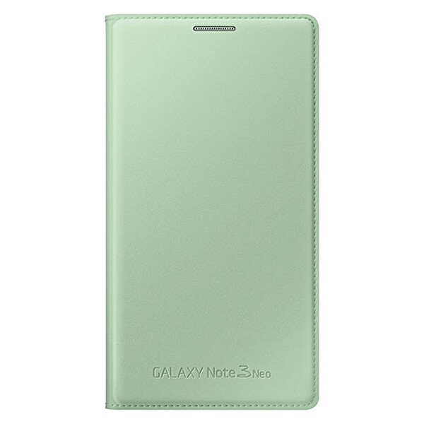 Samsung Galaxy Note 3 Neo Flip Wallet Yeşil Telefon Kılıfı