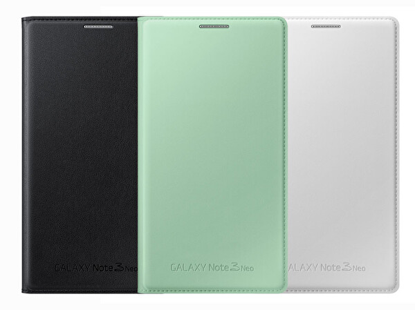 Samsung Galaxy Note 3 Neo Flip Wallet Yeşil Telefon Kılıfı