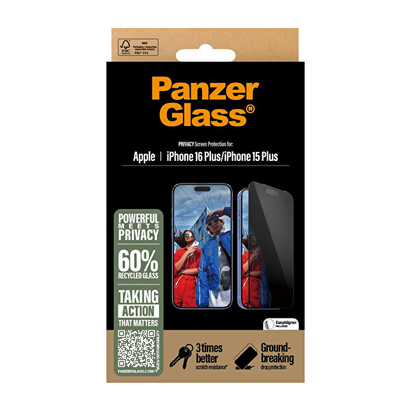Panzerglass iPhone 16 Plus Uwf Hayalet Cam Ekran Koruyucu