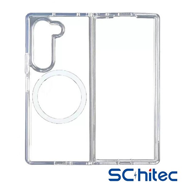 ScHitec Samsung Galaxy Z Fold 7 Magsafe Özellikli Şeffaf Telefon Kılıfı