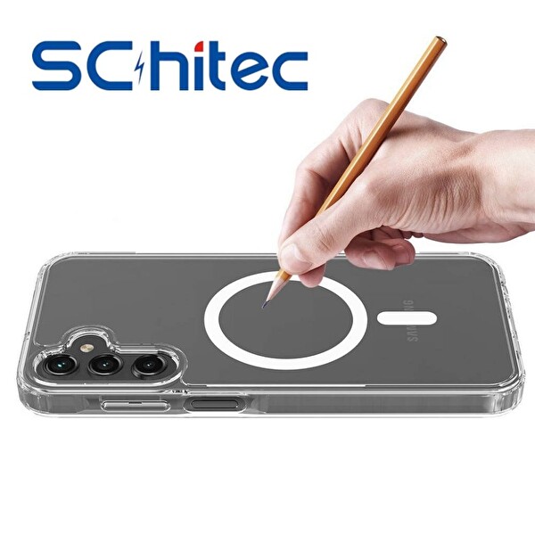 ScHitec Samsung Galaxy S25 Şeffaf Magsafe Özellikli Telefon Kılıfı