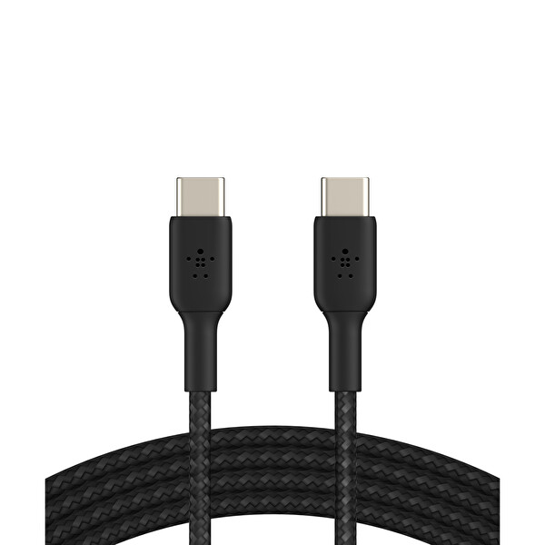 Belkin Boost Charge 60 W Örgülü USB-C - USB-C Kablosu 1 M Siyah