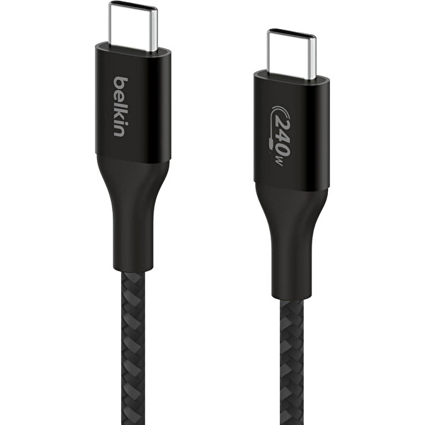 Belkin BoostCharge USB-C 240 W PD USB-IF Sertifikalı Hızlı Şarj Kablosu 1 M