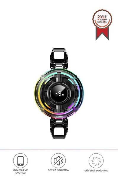 Torima ACC-40 Kablolu Cep Telefonu Soğutma Fanı Gamer Oyuncu Radyatör Soğutucu Siyah