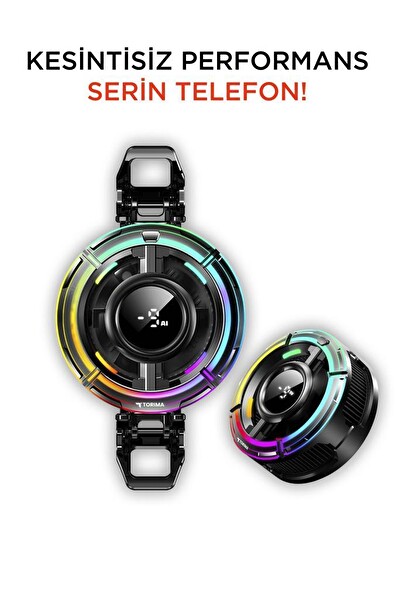 Torima ACC-40 Kablolu Cep Telefonu Soğutma Fanı Gamer Oyuncu Radyatör Soğutucu Siyah