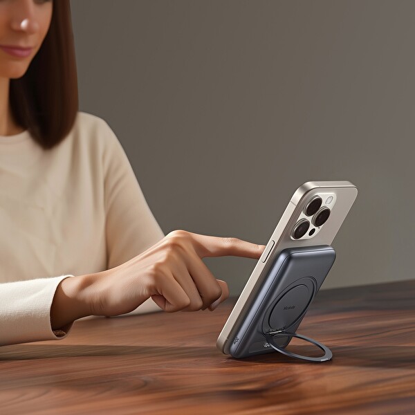 Mcdodo MC-8361 5000 mAh 20W Halka Standlı Metal Manyetik Powerbank