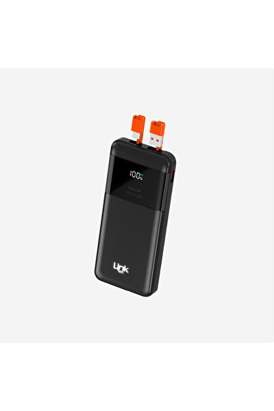 Linktech LC13 Strong Dijital Ekranlı 22.5W 10.000 Mah Hızlı Powerbank Siyah