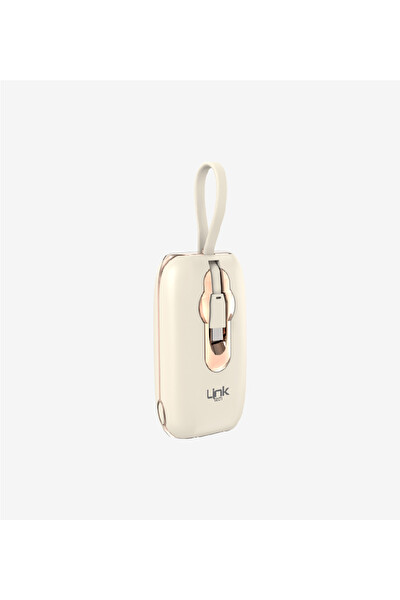 Linktech MP09 22.5w 9600 Mah Hızlı Şarj Android İos Uyumlu Powerbank Krem