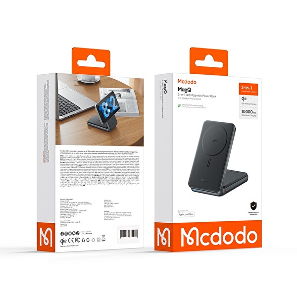 Mcdodo MC-6310 10000mAh 20W Katlanabilir Stand Kablosuz Powerbank