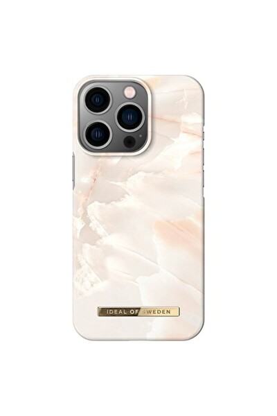 Ideal of Sweden Fashion Case iPhone 13 Pro Uyumlu Pembe-Altın Telefon Kılıfı