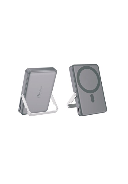 Aggiy ChargeTiltHigh 10.000 mAh 15W Powerbank Dijital Ekran Magsafe Hızlı Şarj