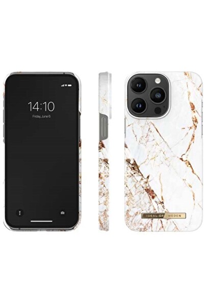 Ideal of Sweden iPhone 14 Pro Max Altın Telefon Kılıfı