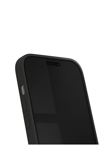Ideal of Sweden iPhone 15 Pro Max Silikon Kristal Siyah Telefon Kılıfı
