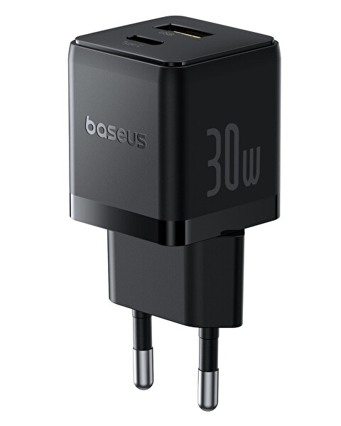 Baseus Palm USB C - U 30W Siyah Ultra Mini Hızlı Şarj Aleti