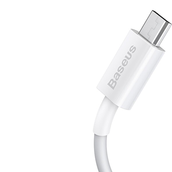 Baseus Superior Series Micro USB Şarj Kablosu 2A - 1M Beyaz