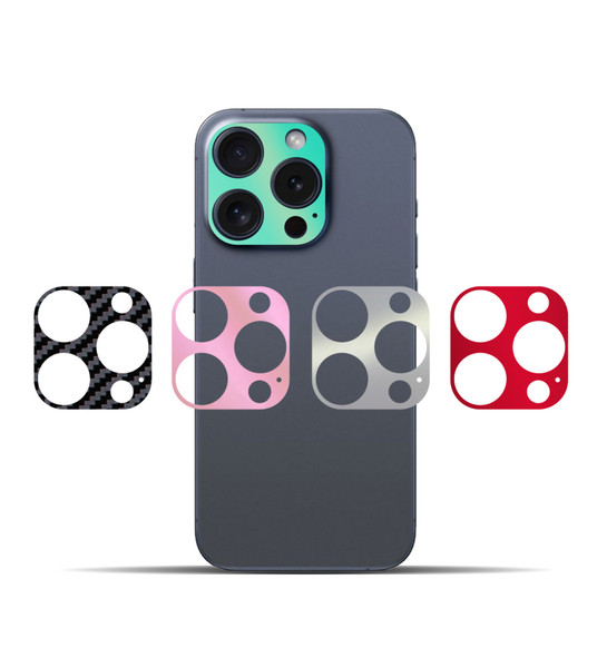 IPG iPhone 15 Pro - Pro Max için Arka Kamera Vinly - 5 Renk Çizilmeye Dayanıklı Kamera Koruyucu ve Dekoratif Sticker
