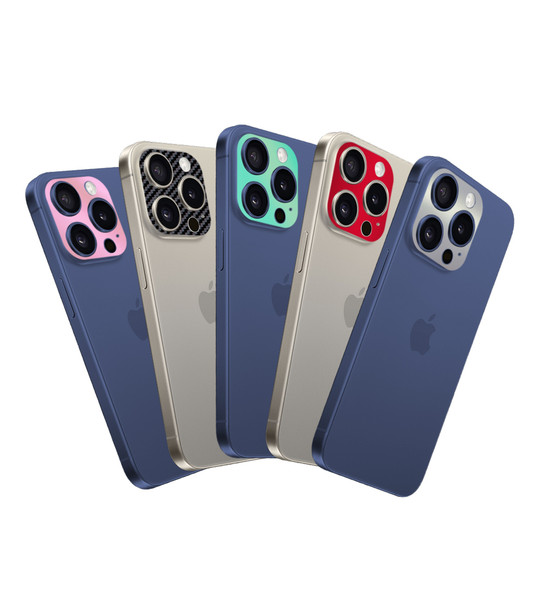 IPG iPhone 16 Pro - Pro Max için Arka Kamera Vinly - 5 Renk Çizilmeye Dayanıklı Kamera Koruyucu ve Dekoratif Sticker