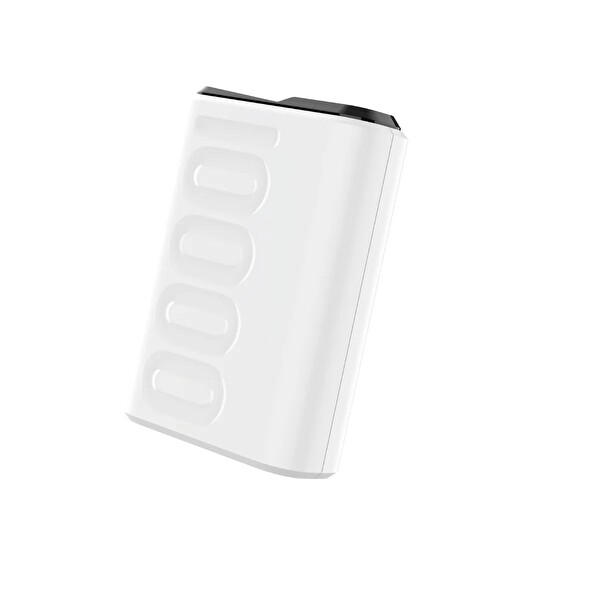 Bix TPB15 10000mAh PD 20W USB-C USB-A QC 3.0 22.5W Dijital Ekranlı Hızlı Şarj Destekli Mini Powerbank Beyaz