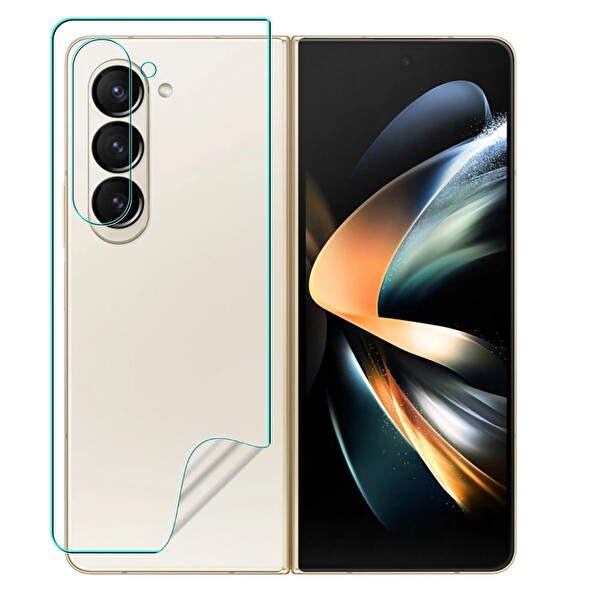 Rova Vivo X Fold 3 Pro Uyumlu Ön-Arka Body Şeffaf Ultra Ekran Koruyucu Nano Jelatin