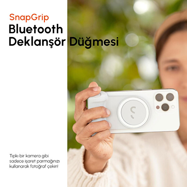 ShiftCam SnapGrip Pro Midnight Magsafe-Powerbank Özellikli Telefon Tutucu