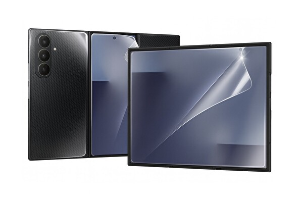 Rova Samsung Galaxy Z TriFold Uyumlu 2 Ön 2 Arka Body Set Nano Jelatin Şeffaf Ekran Koruyucu