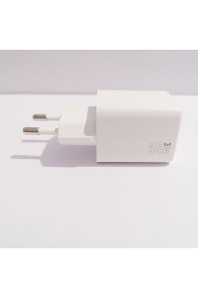 Zuidid AC99 1 PD - 1 USB Girişli 35W Uyumlu GAN Hızlı Şarj Aleti - Beyaz