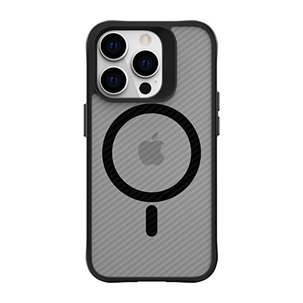 Bix iPhone 14 Pro Max Uyumlu Carbon Force MagSafe Anti-Şok Teknolojili Kamera Ve Ekran Korumalı Telefon Kılıfı