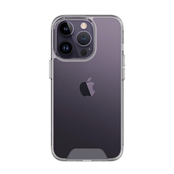 Bix iPhone 14 Pro Max Uyumlu Transparan Ultra Şeffaf Tam Kapsamlı Koruma Telefon Kılıfı