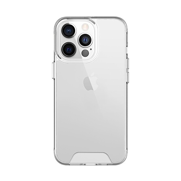 Bix iPhone 13 Pro Max Uyumlu Çizilmeye Dayanıklı Transparan Ultra Şeffaf Telefon Kılıfı