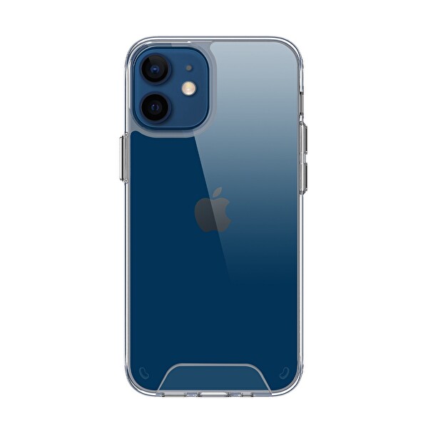 Bix iPhone 12 - 12 Pro Uyumlu Çizilmeye Dayanıklı Transparan Ultra Şeffaf Telefon Kılıfı