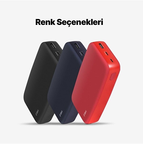 Ttec ChargeUp 2BB210S 20.000 mAh Taşınabilir Hızlı Şarj Aleti Powerbank Siyah