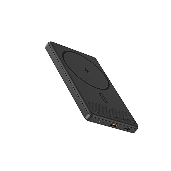 Wiwu Wi-P072 PD 20W M-safe Şarj Özellikli 15W 5000mAh Ultra İnce Aramid Fiber Powerbank