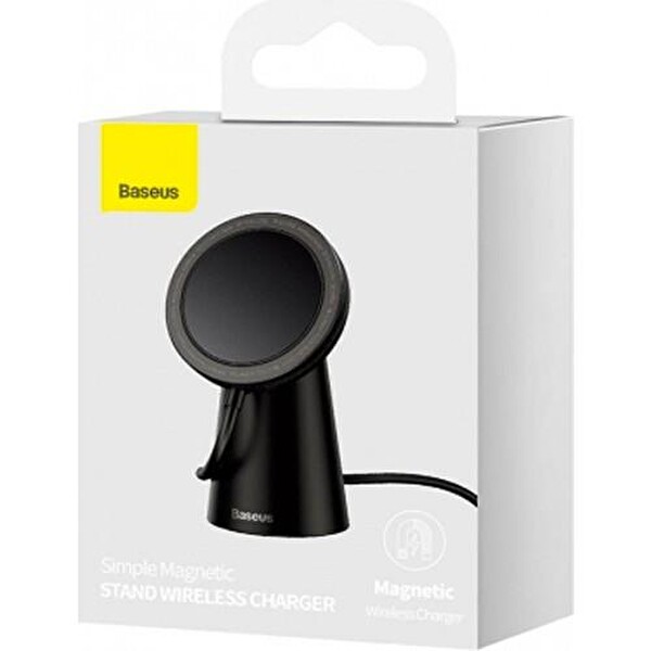Baseus Simple iPhone Uyumlu Manyetik Kablosuz Şarj Standı CCJJ000001