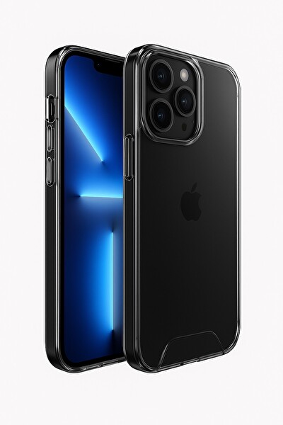 Bix iPhone 13 Pro Nebula Aqua Transparan Ultra Şeffaf Kılıf Çizilmeye Dayanıklı Tam Kapsamlı Koruma