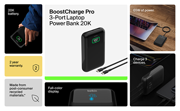 Belkin Boostcharge Pro 65W 20K mAh Powerbank