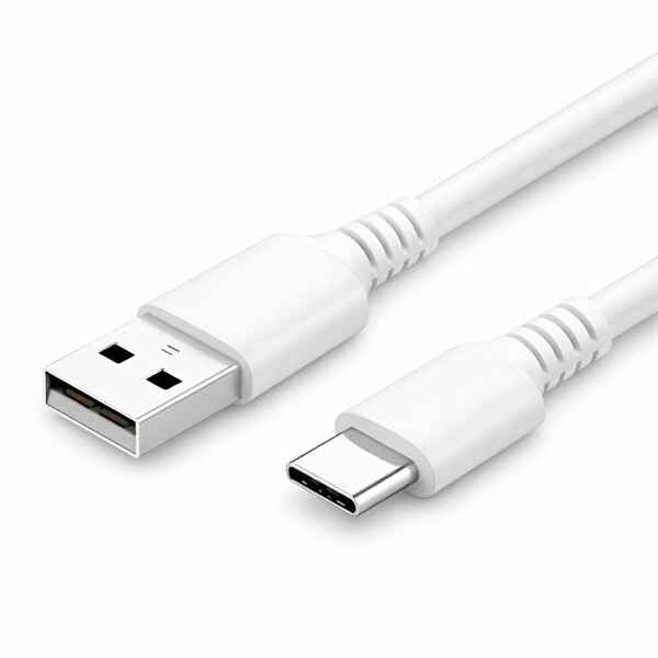 ScHitec 45W USB-A To Type-C Data Ve Hızlı Şarj Kablosu 1 M Beyaz