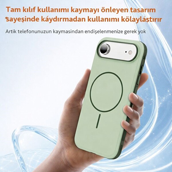 Rova iPhone 17 Air Uyumlu Magsafe Destekli Manyetik Telefon Kılıfı – Darbe Emici Kaymaz