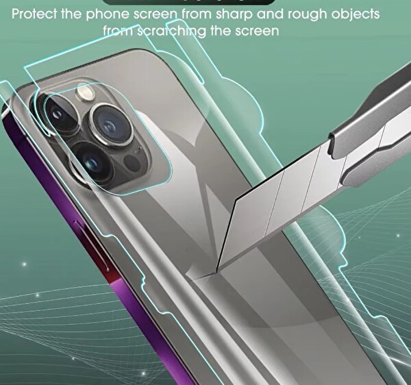 Rova Honor 500 Pro Uyumlu 360 Derece Arka Hidrojel Film Koruma Body Jelatin