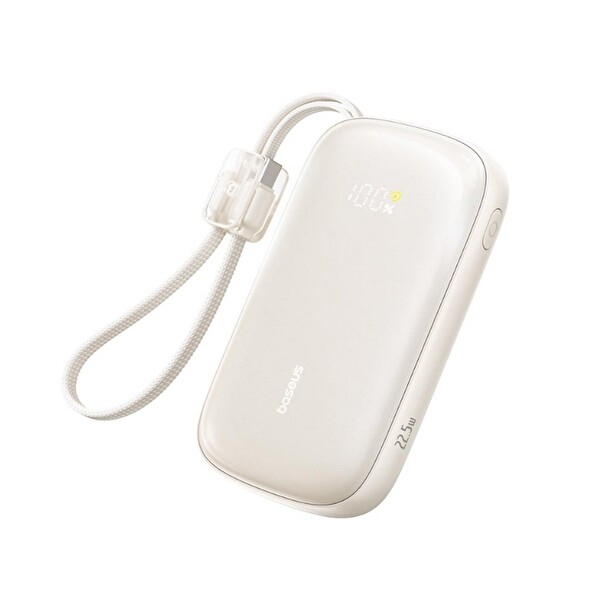 Baseus Enerfill FC21 QPow3 Ultra Dijital Göstergeli Ayrılabilir Kablolu Powerbank 20.000 mAh 22.5W - Titanyum