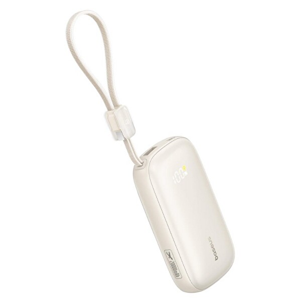 Baseus Enerfill FC21 QPow3 Ultra Dijital Göstergeli Ayrılabilir Kablolu Powerbank 20.000 mAh 22.5W - Titanyum