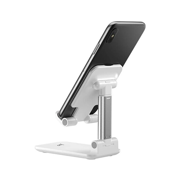 Juo Katlanabilir Masaüstü Telefon Standı Beyaz