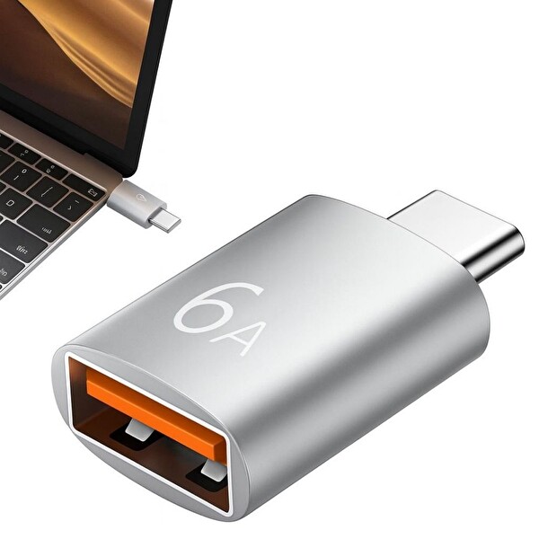 ScHitec 6A UsbA to Type-C Dönüştürücü Adaptör Hızlı Şarj - Veri Aktarım Adaptörü J624