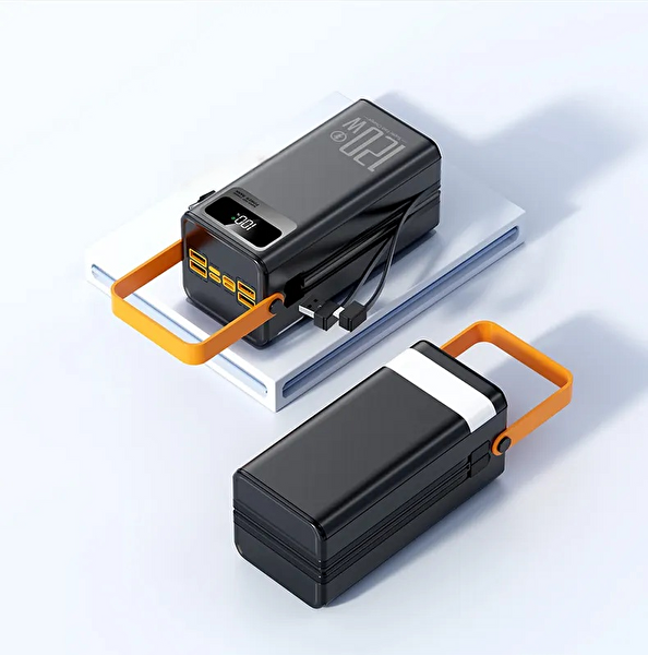 Hzl Store P-06 60000mAh Led Işıklı USB Ve Type-C Taşınabilir Powerbank