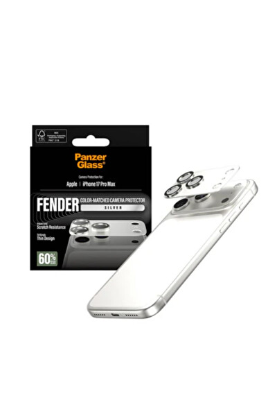 Panzerglass iPhone 17 Pro Max Fender Gümüş Lens Koruyucu