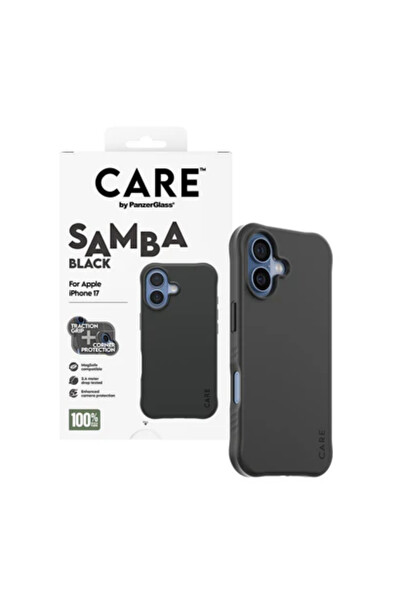 Panzerglass iPhone 17 Samba Siyah MagSafe Uyumlu Kılıf