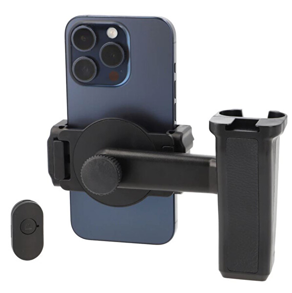 Ayex Manyetik Vlogging El Gribi - Bluetooth Uzaktan Kumandalı Telefon Tutucu